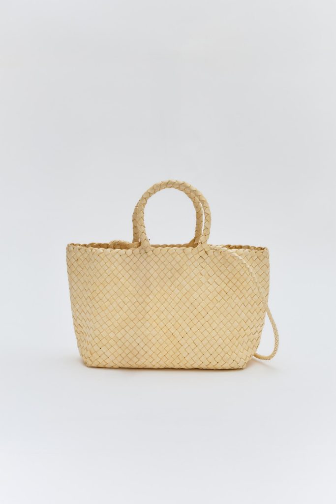 light colored middle bag